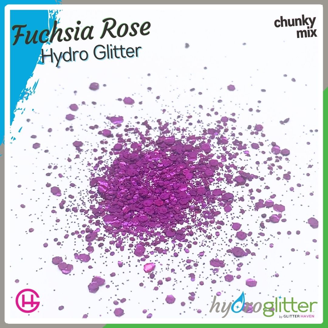 Fuchsia Rose 💧 Hydro Glitter