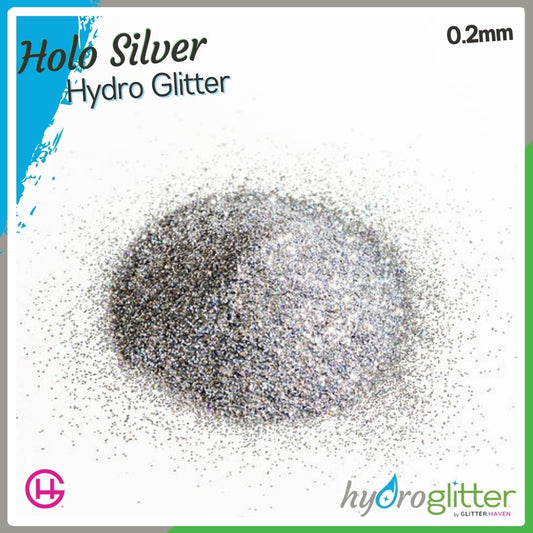 Holo Silver 💧 Hydro Glitter