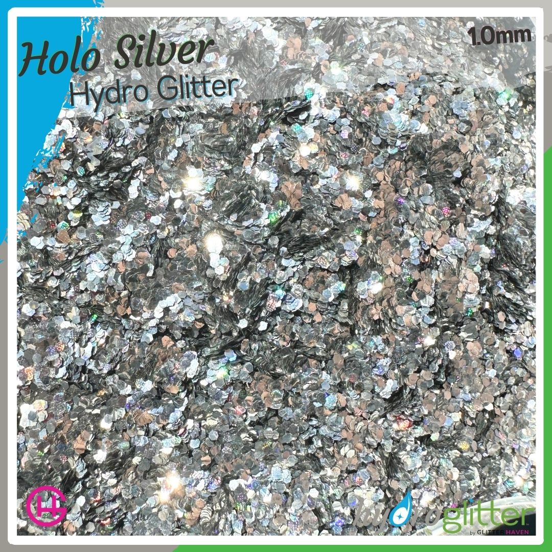 Holo Silver 💧 Hydro Glitter