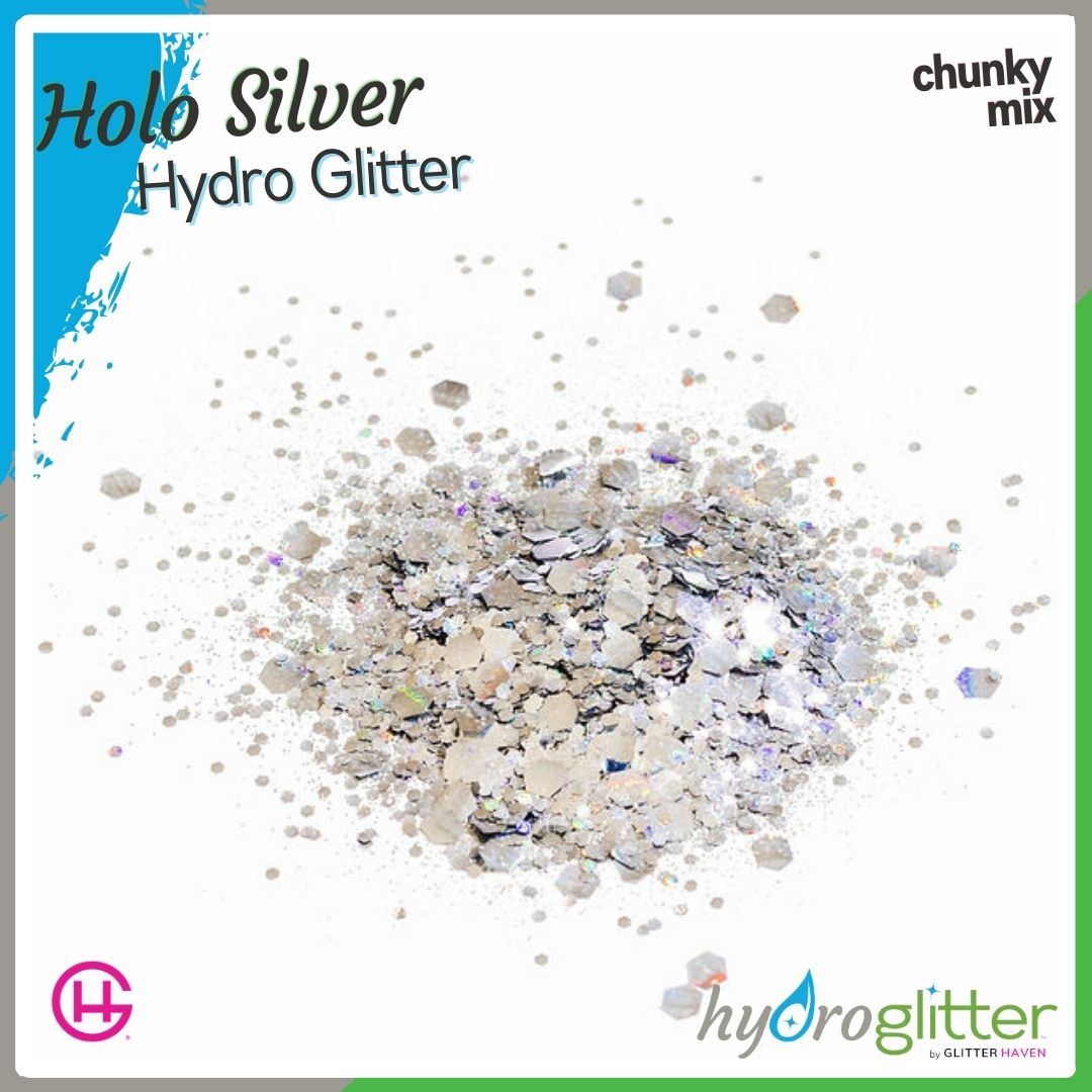 Holo Silver 💧 Hydro Glitter