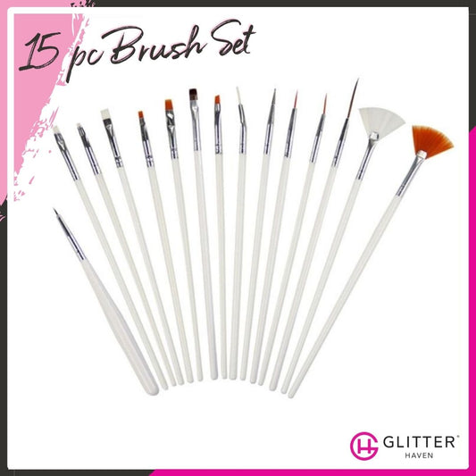 15 Piece Nail Art Brush Set