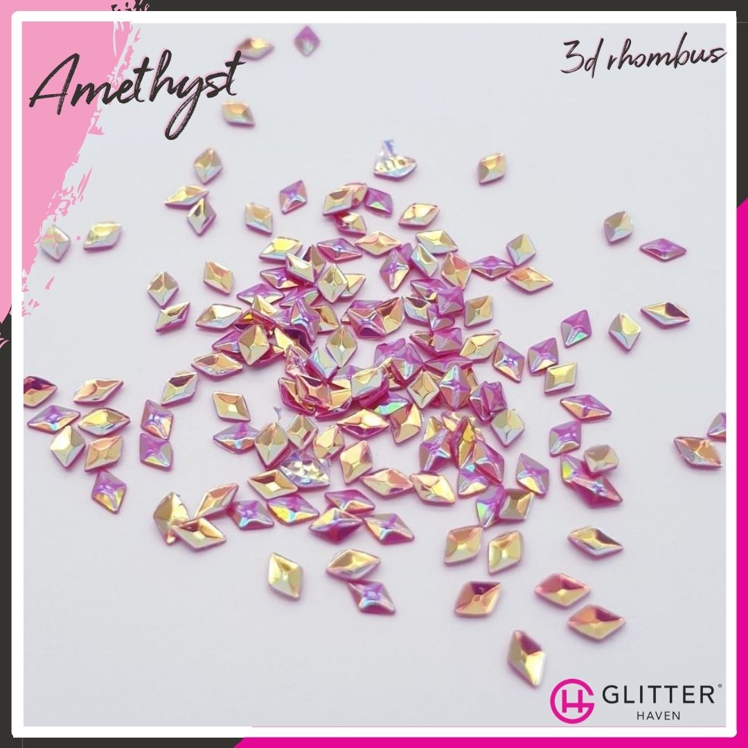 Amethyst - 3D Diamond