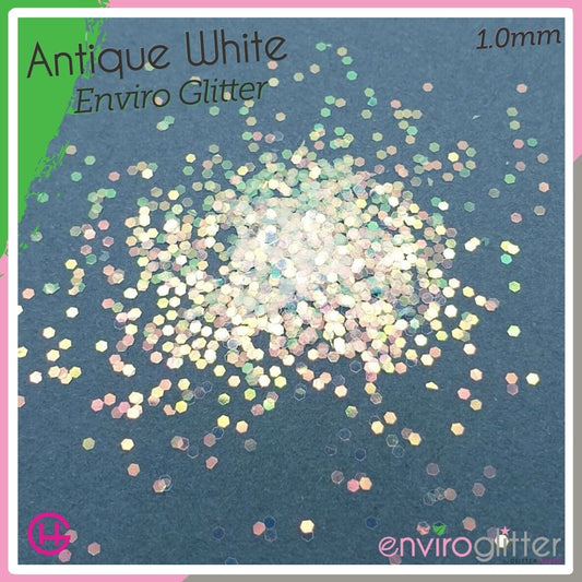 Antique White 🍃 Enviro Glitter