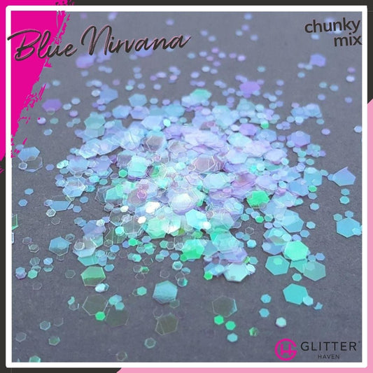 Blue Nirvana Chunky Mix Traditional Glitter