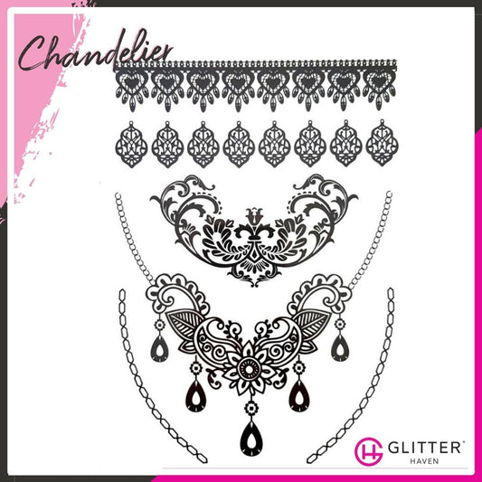 Chandelier - Temporary Tattoo