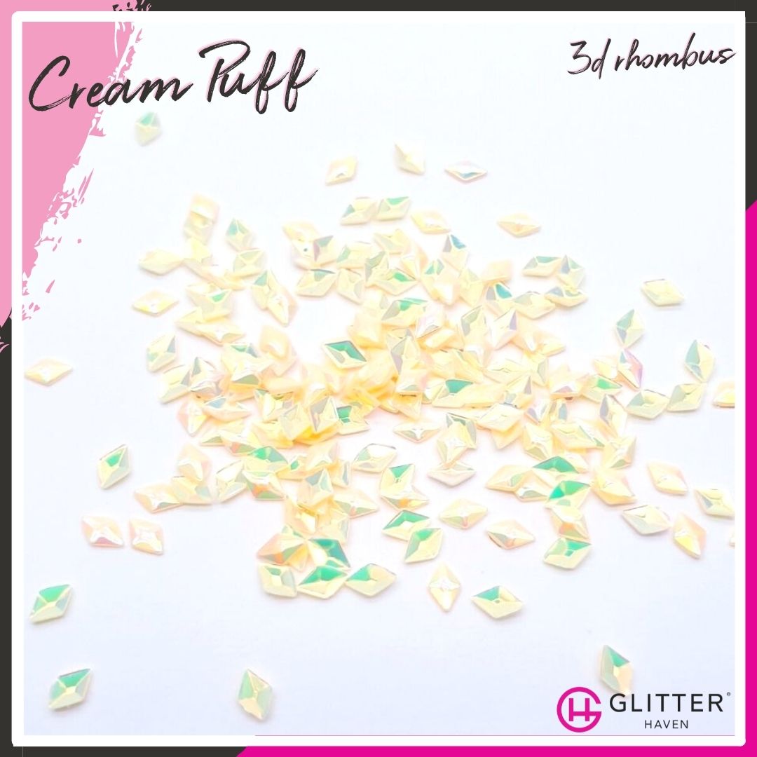 Cream Puff - 3D Diamond