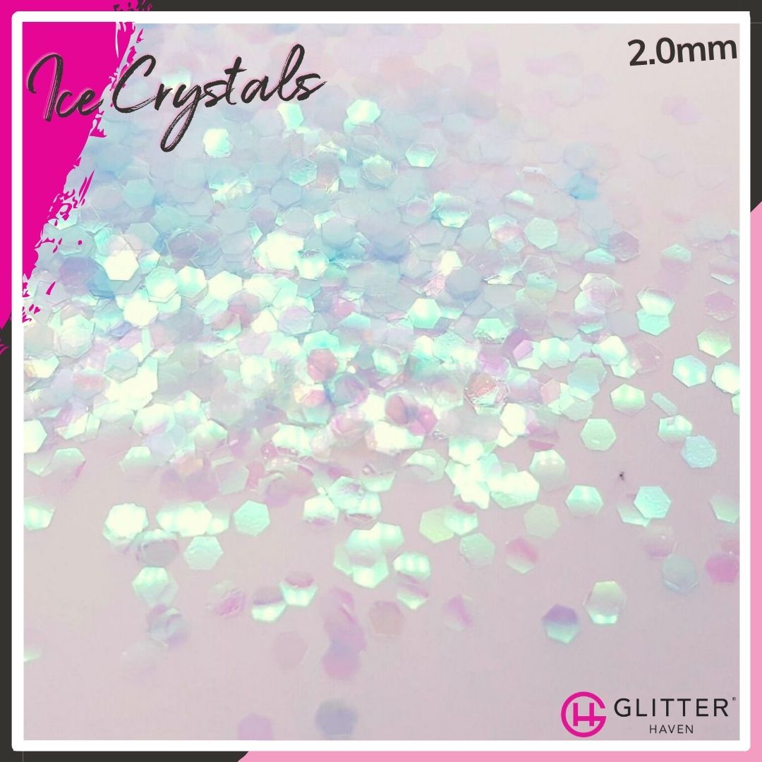 Ice Crystals 0.4mm hex Traditional Glitter
