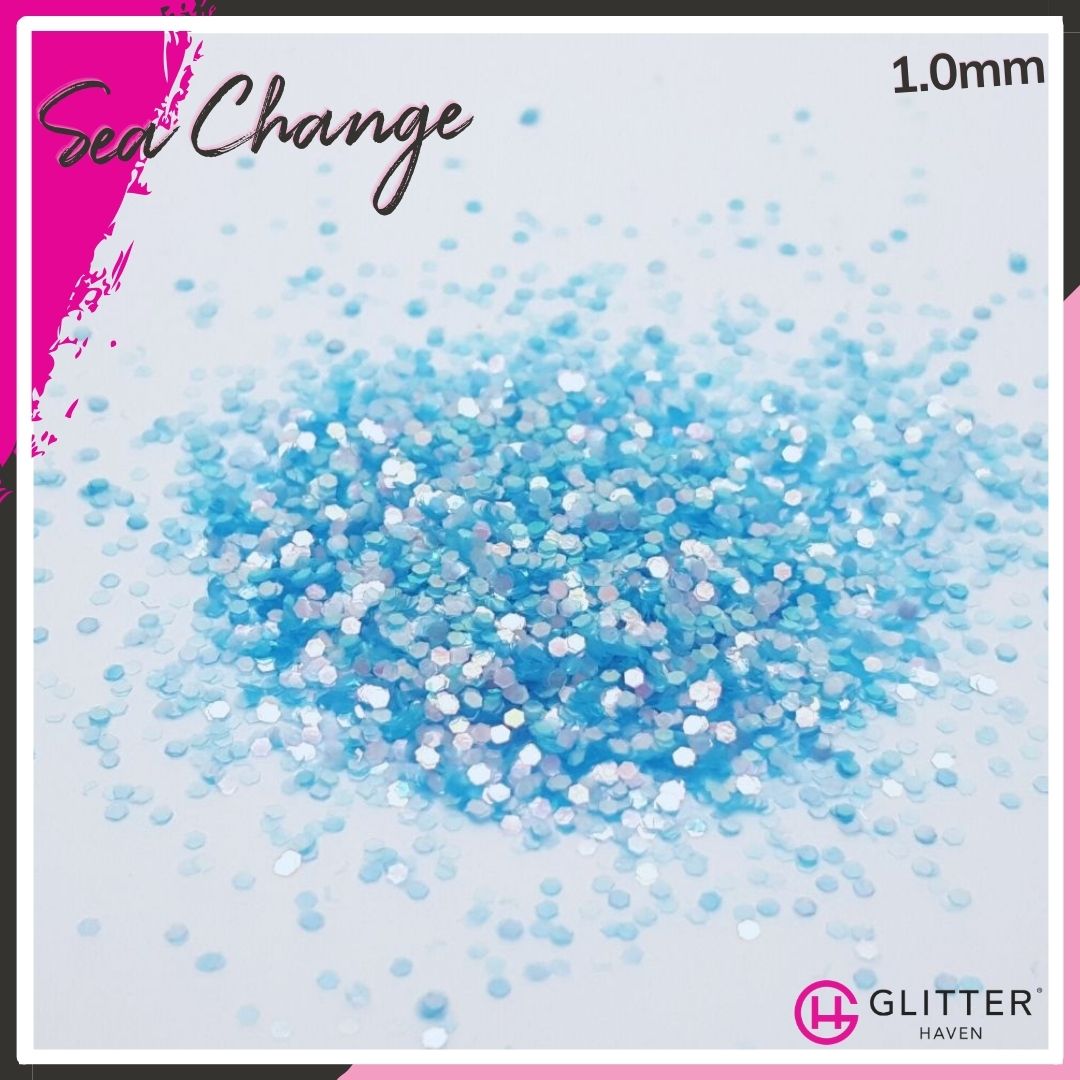Sea Change 1.0mm hex Traditional Glitter