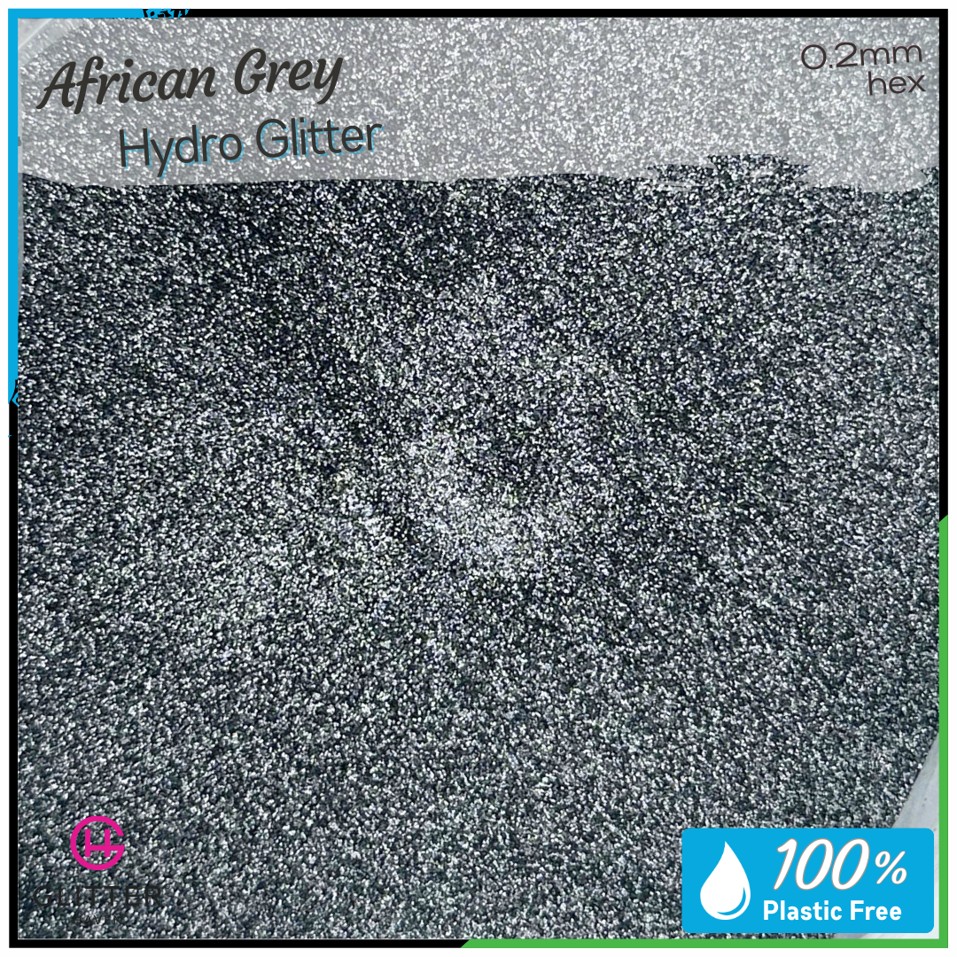 African Grey 💧 Hydro Glitter