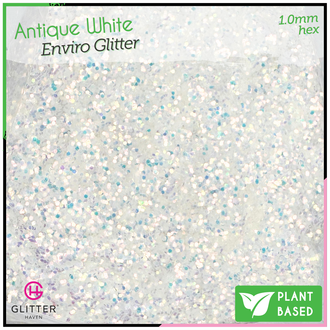 Antique White 🍃 Enviro Glitter