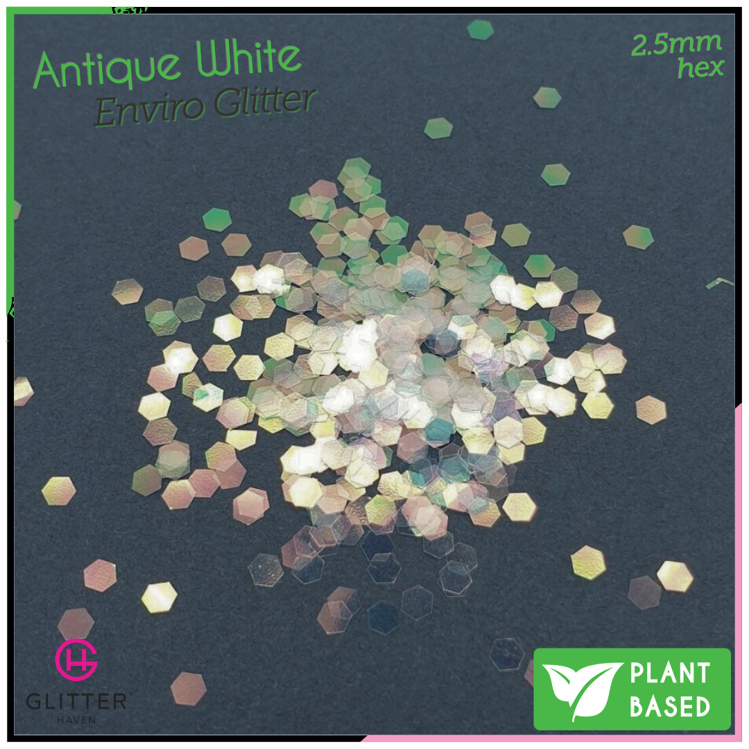 Antique White 🍃 Enviro Glitter