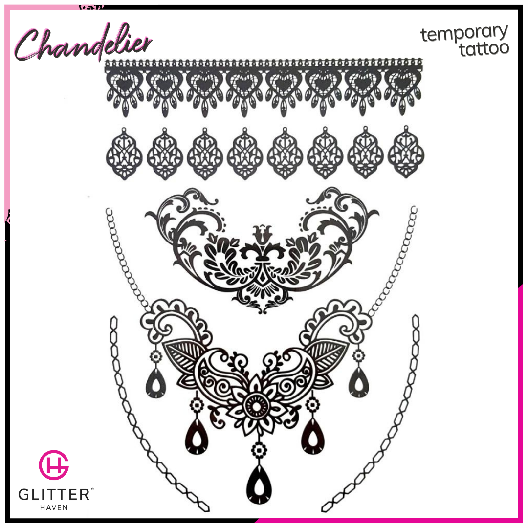 Chandelier - Temporary Tattoo