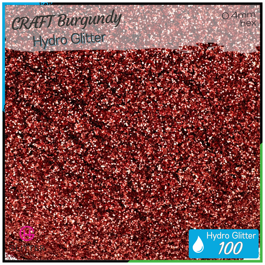 CRAFT Burgundy 💧 Hydro Glitter