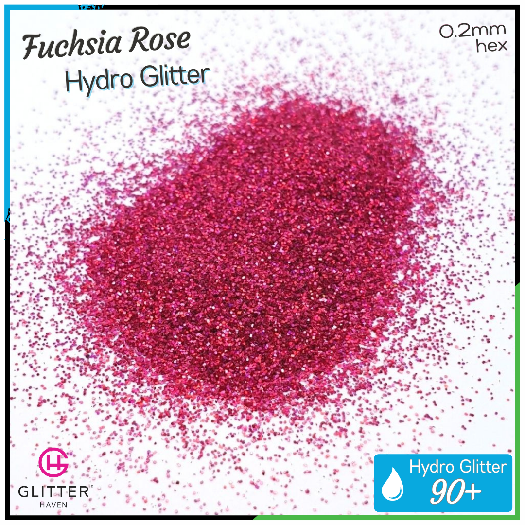 Fuchsia Rose 💧 Hydro Glitter