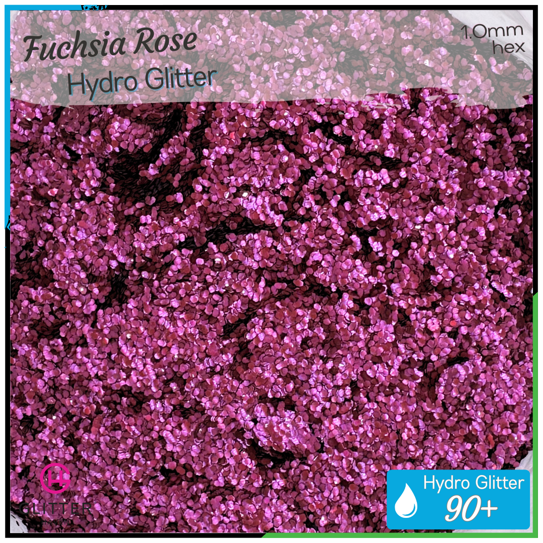 Fuchsia Rose 💧 Hydro Glitter