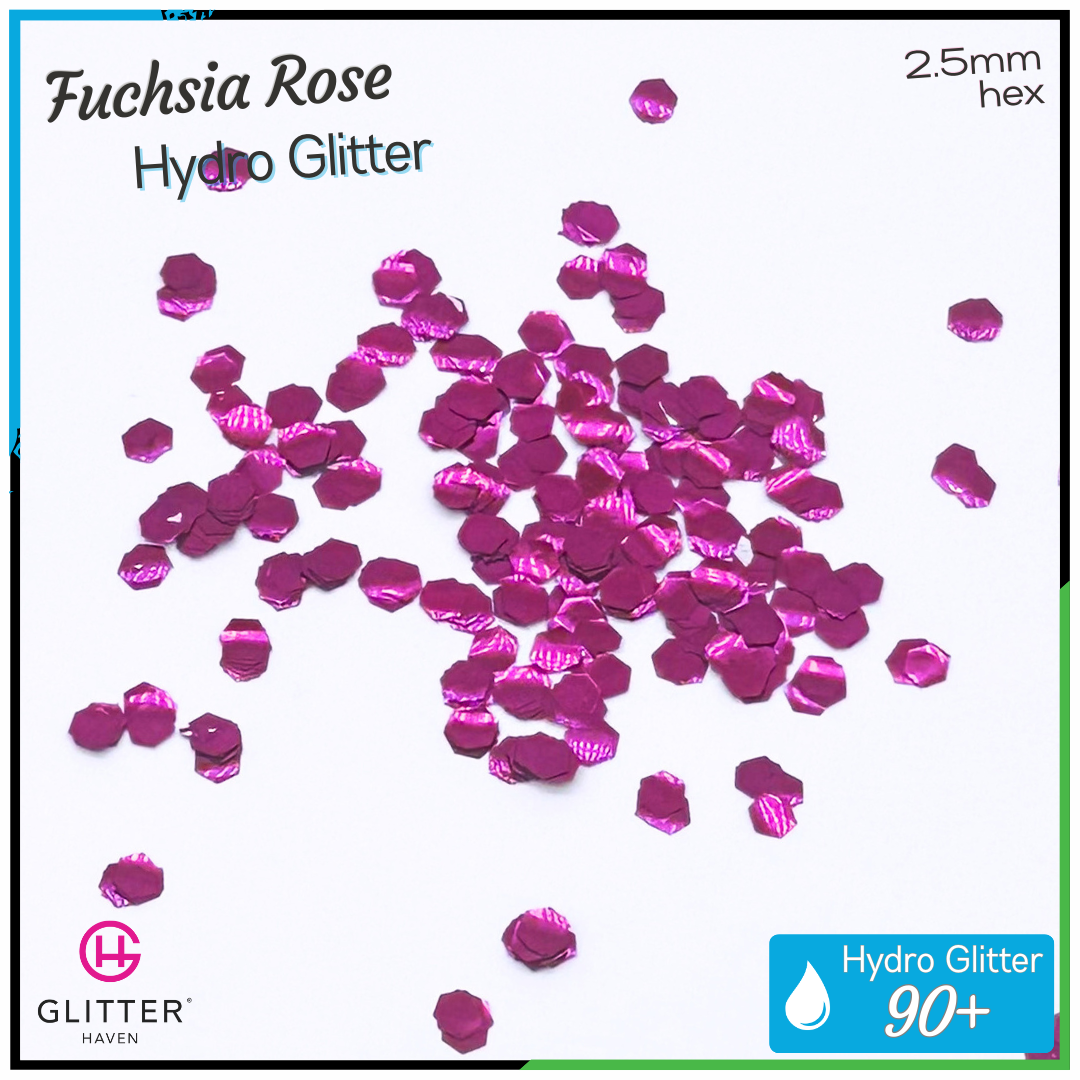 Fuchsia Rose 💧 Hydro Glitter