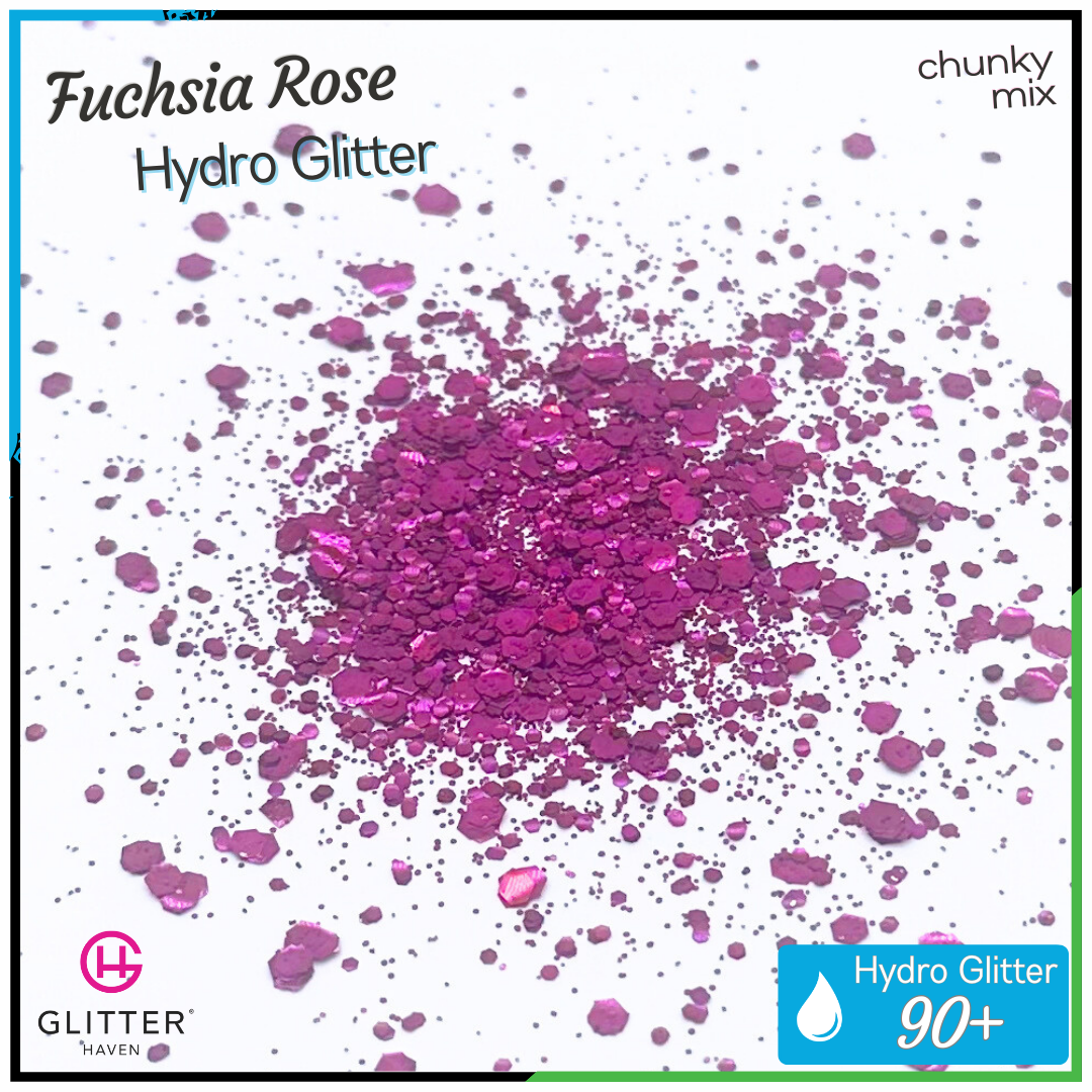 Fuchsia Rose 💧 Hydro Glitter