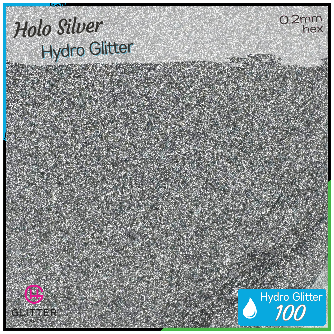Holo Silver 💧 Hydro Glitter
