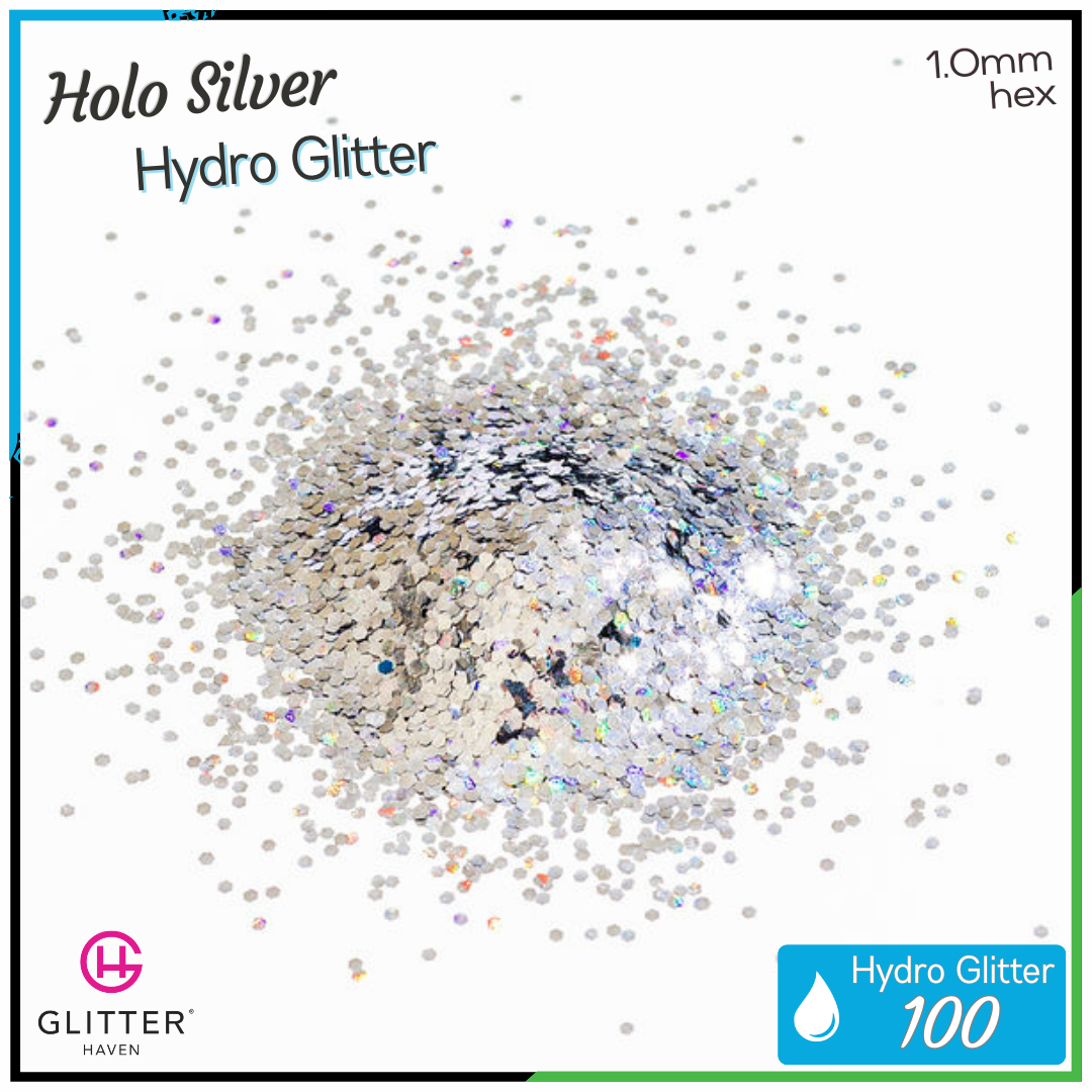 Holo Silver 💧 Hydro Glitter