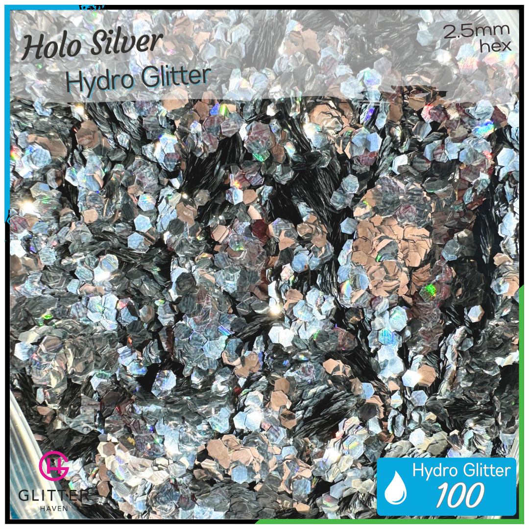 Holo Silver 💧 Hydro Glitter