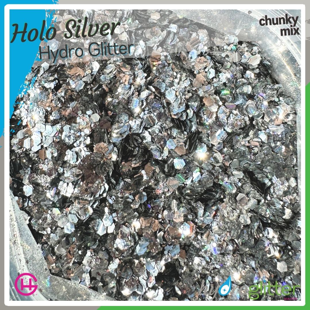 Holo Silver 💧 Hydro Glitter