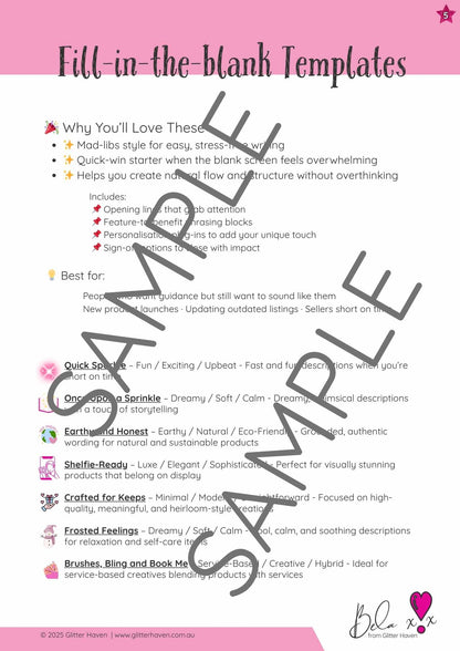 Crafted to Convert: Product Description Templates