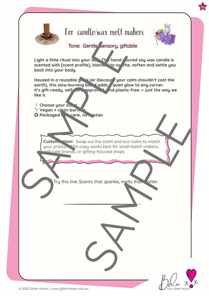 Crafted to Convert: Product Description Templates