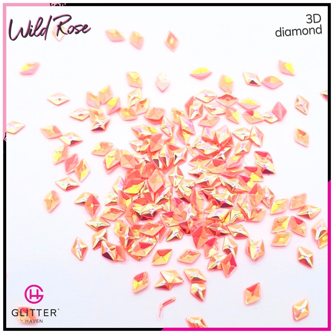 Wild Rose - 3D Diamond