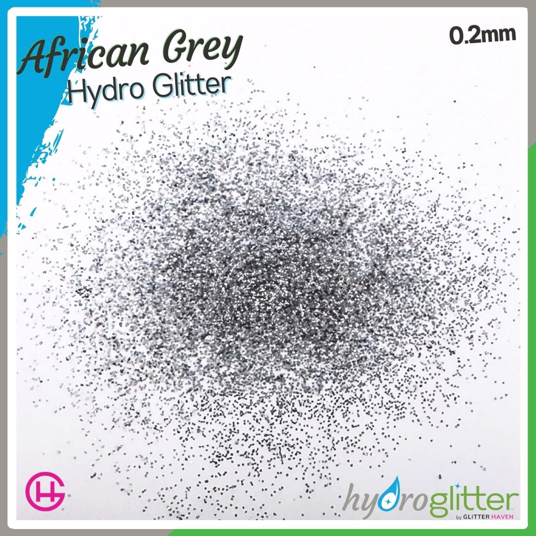 African Grey 💧 Hydro Glitter