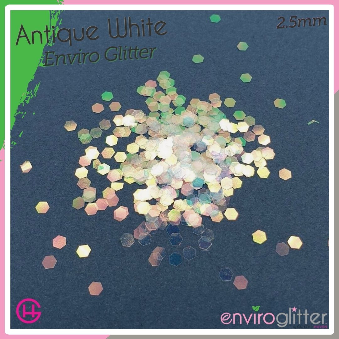 Antique White 🍃 Enviro Glitter
