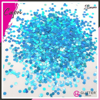 Capri 1.0mm hex Traditional Glitter