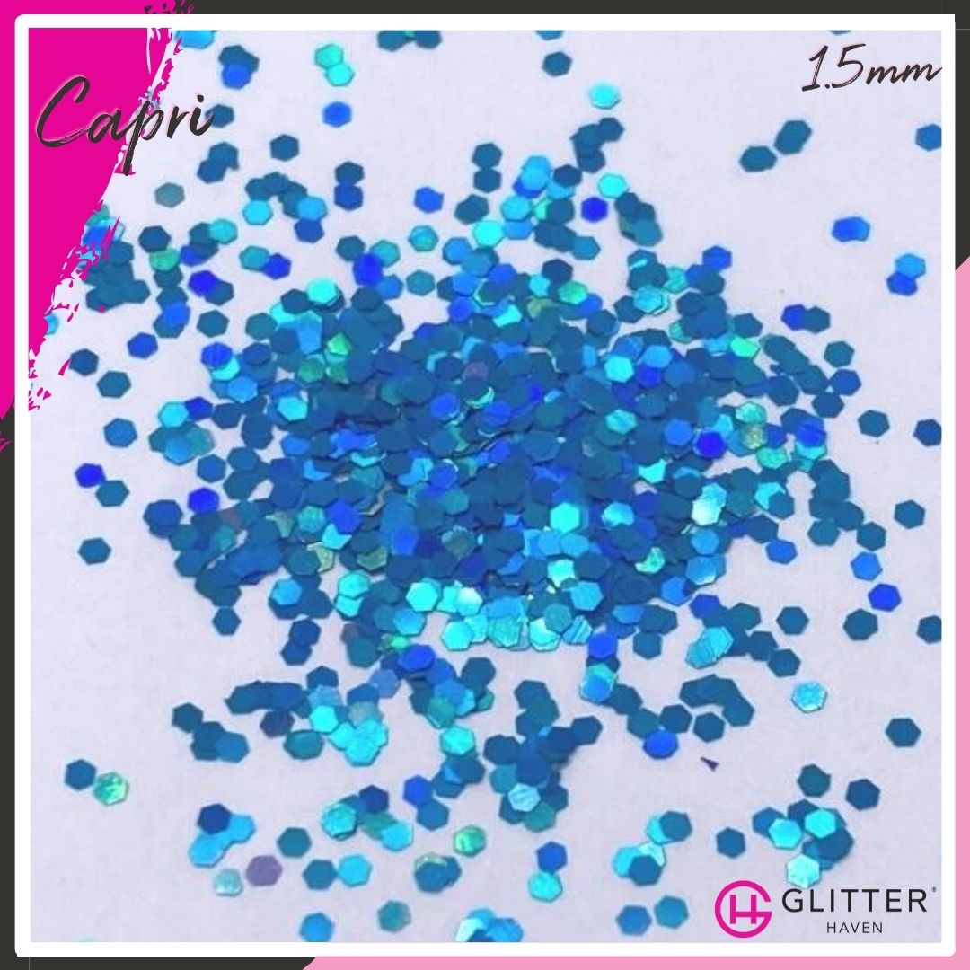 Capri 1.5mm hex Traditional Glitter
