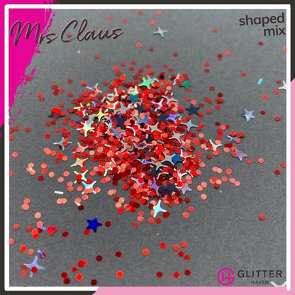 Mrs Claus Chunky Mix Traditional Glitter