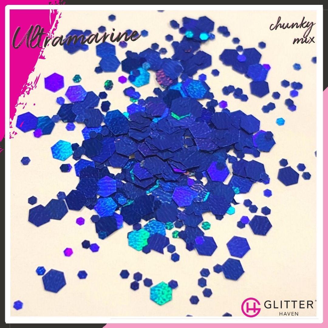 Ultramarine Chunky Mix Traditional Glitter