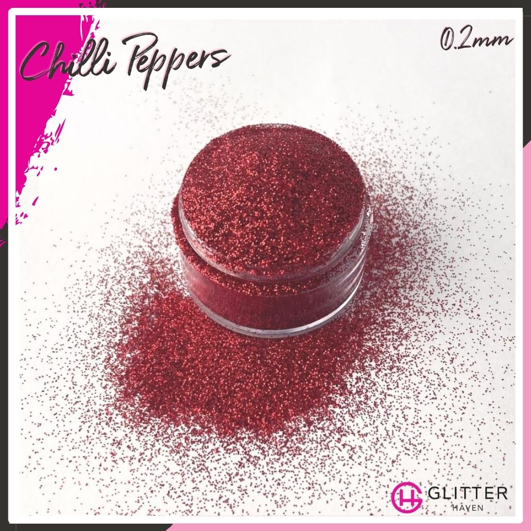 Chilli Peppers 0.2mm hex Traditional Glitter